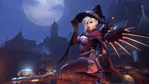 Overwatch Mercy Witch PC Live Wallpaper - Free Live Wallpaper