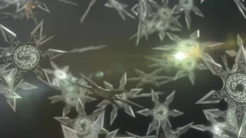 Throwing stars Windows Animated Wallpaper - Free Live Wallpaper
