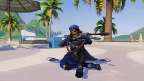 Almost a cabana Ana Amari Overwatch Live Wallpaper - Free Live Wallpaper