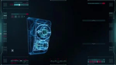 Blue And Red Hud With Music Live Wallpaper - Free Live Wallpaper