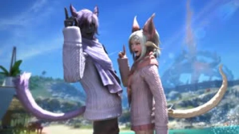 Final Fantasy XIV Osis and Mazashi Live Wallpaper - Free Live Wallpaper