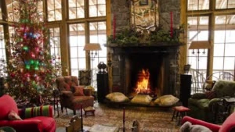 Fireplace New Years and Christmas Live Wallpaper - Free Live Wallpaper