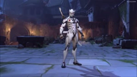 Genji Halloween OverWatch Live Wallpaper - Free Live Wallpaper