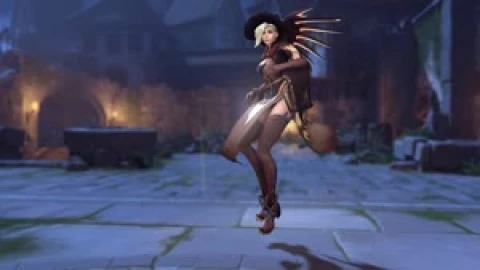 Mercy Witch Halloween Overwatch Game Live Wallpaper - Free Live Wallpaper