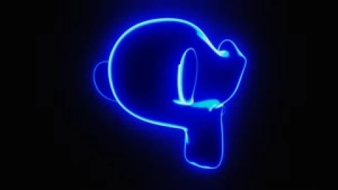 Monkey Head Blue Neon Live Wallpaper - Free Live Wallpaper