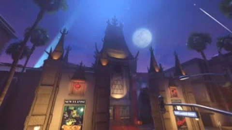 Overwatch Hollywood Halloween Movie Theatre Live Wallpaper - Free Live Wallpaper