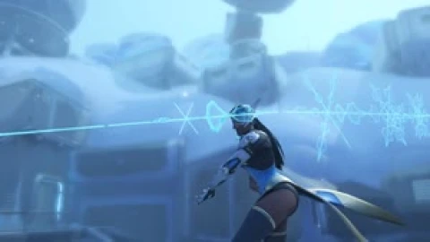 Overwatch Symmetra Snowflakes Live Wallpaper - Free Live Wallpaper