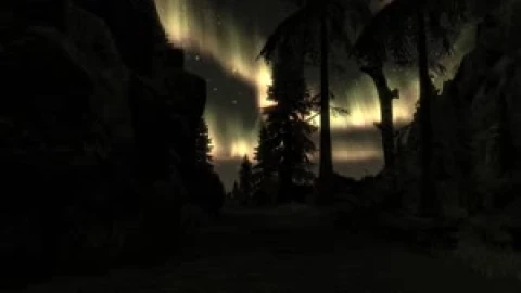 Skyrim Nature Night Shining Live Wallpaper - Free Live Wallpaper