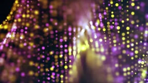 Waves of Yellow Purple Particles 4K Relaxing Live Wallpaper - Free Live Wallpaper