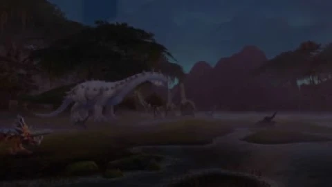 World Of Warcraft Jurassic Marsh - Free Live Wallpaper