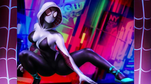 PC Spider Gwen Spiderman Into The Spiderverse 4K Live Wallpaper - Free Live Wallpaper