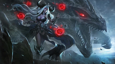 Demon Girl Dragon 4K Live Wallpaper - Free Live Wallpaper