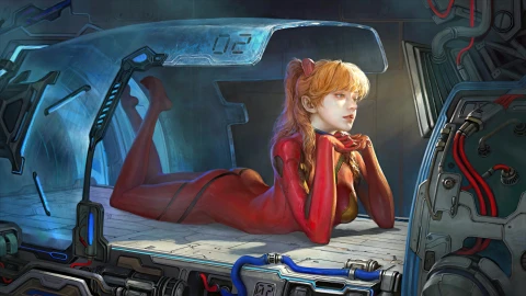 Anime Asuka Langley Souryuu Neon Genesis Evangelion 4K Live Wallpaper - Free Live Wallpaper