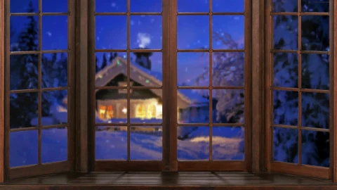 PC Snow Cottage HD Live Wallpaper - Free Live Wallpaper