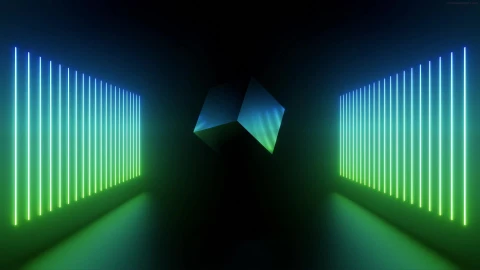 PC Cube Neon Glow HD Live Wallpaper - Free Live Wallpaper
