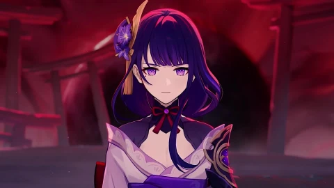 Ball Raiden Shogun Anime Girl Game Genshin Impact Live Wallpaper - Free Live Wallpaper