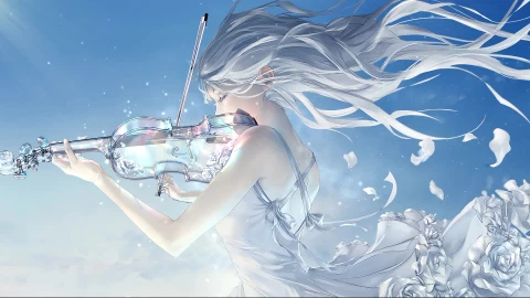 Anime White Rose Live Wallpaper - Free Live Wallpaper