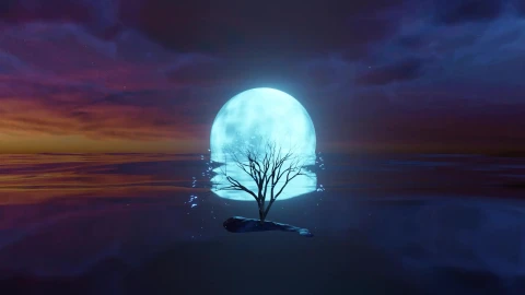 3D Full Moon QHD Live Wallpaper - Free Live Wallpaper