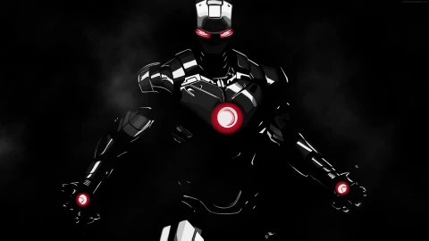 4K Animated Wallpaper - Marvel Iron Man Black Suit - Free Live Wallpaper