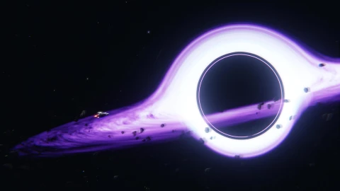 Animated Wallpaper - Spaceship Black Hole QHD - Free Live Wallpaper