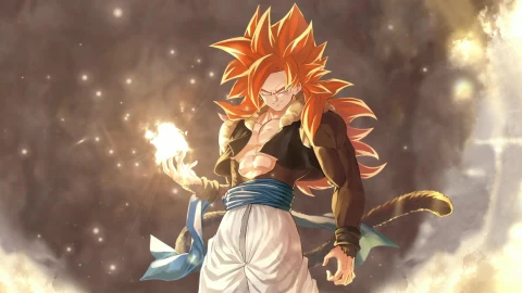 Anime Animated Wallpaper - Gogeta SS4 Dragon Ball Fighterz - Free Live Wallpaper