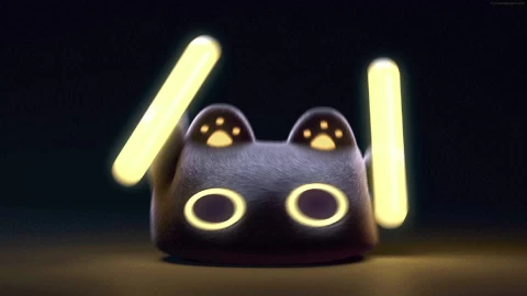 Cute Techno Cat Live Wallpaper - Free Live Wallpaper