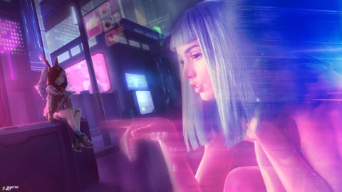 Honkai Impact Bronya vs Blade Runner 2049 Holo Girl Live Wallpaper - Free Live Wallpaper