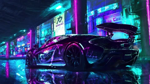 McLaren Raining Night 4K Car Live Wallpaper - Free Live Wallpaper