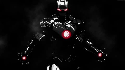 Marvel Iron Man Black Suit Live Desktop - Free Live Wallpaper