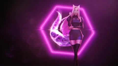 Ahri Kda Baddest Neon Pc Live Wallpaper - Free Live Wallpaper