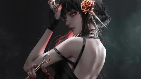 Spy X Family Yor Forger Dark Girl Anime Pc Live Wallpaper - Free Live Wallpaper