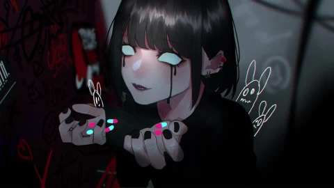 Goth Girl live wallpaper for pc - Free Live Wallpaper