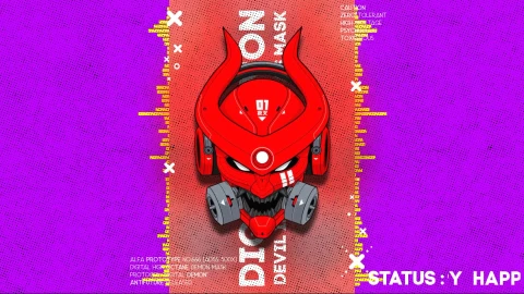 Digital Demon Eq Mask Live Wallpaper - Free Live Wallpaper