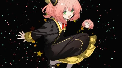 SPY X FAMILY Black Anime Live Phone Wallpaper - Free Live Wallpaper