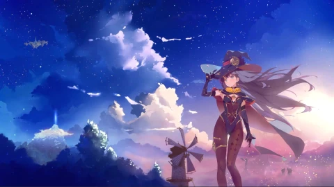 Mona Genshin Impact Witch Anime Live Wallpaper For Pc - Free Live Wallpaper