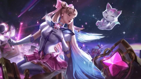 Star Guardian Seraphine And Bao Live Wallpaper For Pc - Free Live Wallpaper