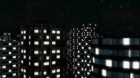 City with Snow video loop - Free Live Wallpaper