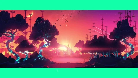spaceforestwallpaper Wallpaper Engine 3440x1440 - Free Live Wallpaper