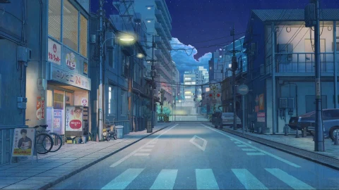 PC Street Japan - Night - (Wallpaper Engine) - Free Live Wallpaper