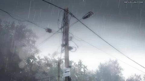 anime background tiang lampu - Free Live Wallpaper