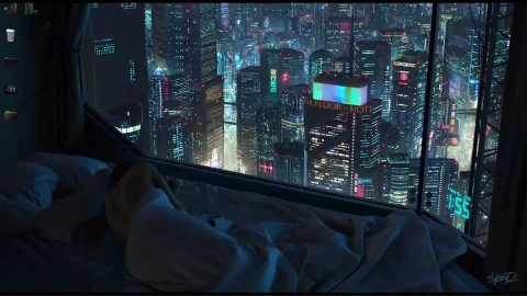 Cyberpunk Theme Futuristic Live Wallpaper LOOP HD - Free Live Wallpaper