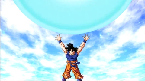 Cool Dragonball Super Goku Spirit Bomb 4k Livewallpaper Anime Live Wallpaper - Free Live Wallpaper