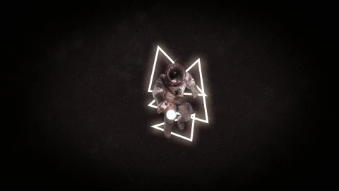 PC Spaceman Black and White - Free Live Wallpaper