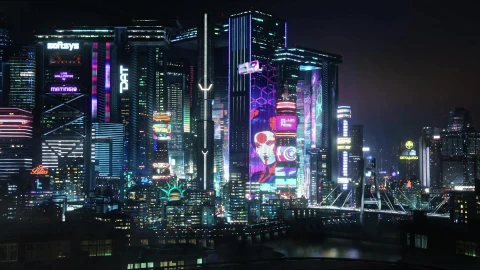 Night City View Cyberpunk 2077 LiveWallpaper - Free Live Wallpaper