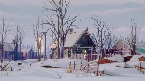 PC Winter day night by Vitaliy Prusakov [Wallpaper Engine] - Free Live Wallpaper