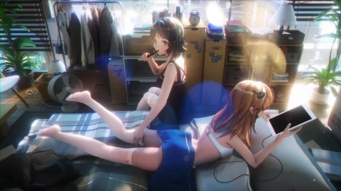 Anime Girl in Room  Live Wallpaper - Free Live Wallpaper