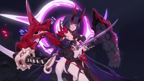 Robot Samurai Demon Anime Girl 4K Live Wallpaper - Free Live Wallpaper