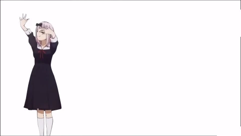 Chika Fujiwara Dance 1080p 60fps blank background  Kaguyasama wa Kokuraseta - Free Live Wallpaper