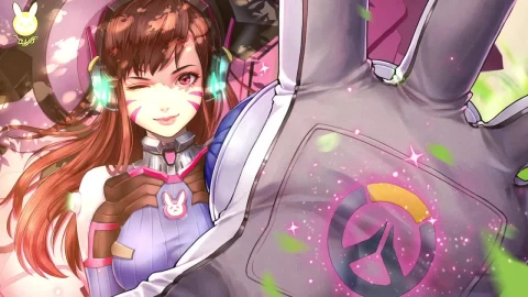 DVa Chilling  Overwatch 4K Wallpaper Engine - Free Live Wallpaper