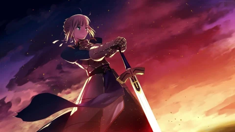 Cool Fate zero Saber King arthur Artoria pendragon 4k Live Walpaper - Free Live Wallpaper